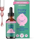 JoySpring Potty Wise – Gentle Digestive Support for Kids – Προωθεί την υγιεινή πέψη με Senna & Elderberry – Vegan, χωρίς γλουτένη, χωρίς ζάχαρη (2 fl oz) 60 υπηρεσίες