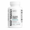 NAD+ Matrix+ Cellular Longevity Formula, NAD Supplement 500mg, NAD+ Supplements for Men & Women, Quercetin 250mg, Resveratrol 150mg, 60 Capsules