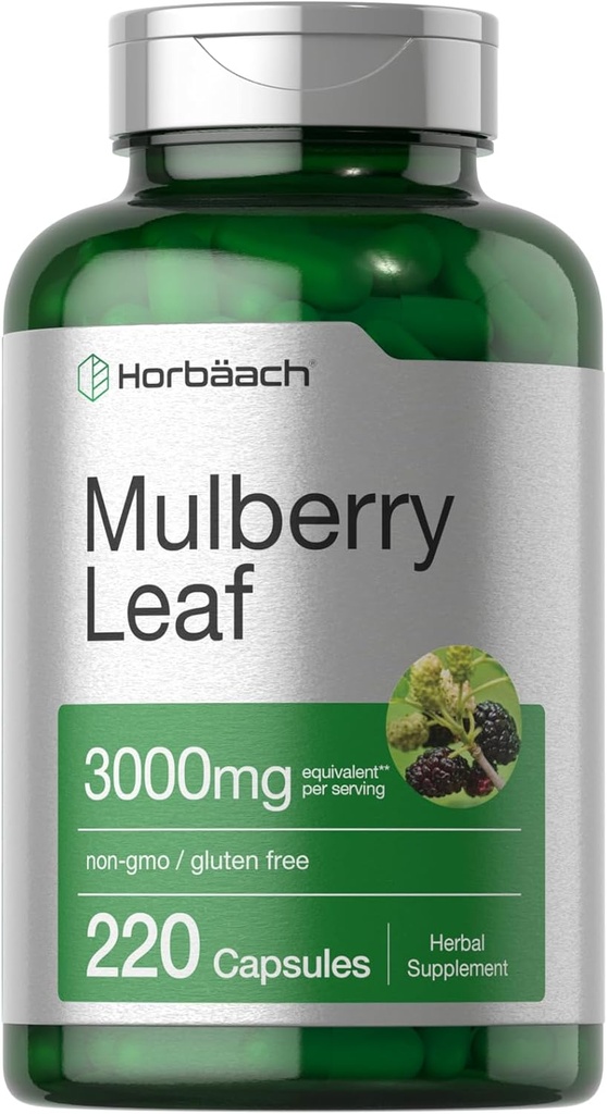 Horbäach Mulberry Leaf Extract Κάψουλες 3000mg 