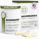 Neurogan Akkermansia Muciniphila Probiotic + Supplement - 30 Billion CFU - Probiotics for Digestive Health & Cellular Support – Probiotic Capsules Women - 2 Month Supply, 60 Count, Made in USA