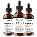 Lugols Iodine Solution 2% - 1 Year Supply - High Potency Liquid Oral Iodine Drops with Superior Absorption – Improves Overall Health & Energy for Women, Men, Kids - 2 fl Oz (Pack of 3)