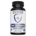 Zhou Zinc Defender - Συμπληρώματα ψευδαργύρου για άνδρες και γυναίκες, 30mg ανά υπηρεσία για την ανοσοποιητική υγεία και την ορυκτή υποστήριξη, Pure Vegan Formula - 60 κάψουλες