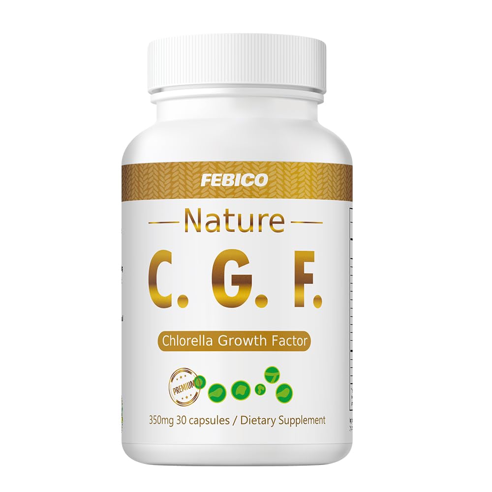 Chlorella Growth Factor CGF Capsules, 350mg, 30 Count, Non-GMO Vegan Supplement for Immunity & Cognitive Health Natural Spermidine Superfood