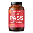 STONE RELIEF Pass AM – Ημέρα βοτανική υποστήριξη για ανακούφιση, άνεση, & αυξημένη ροή (180 κάψουλες + πέτρα Catcher + τυπωμένο εγχειρίδιο)