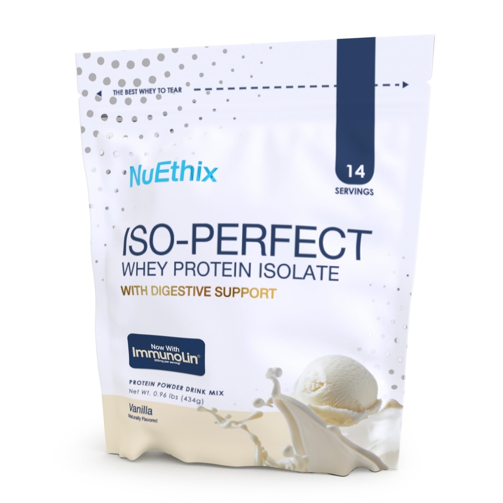 NuEthix Formulations ISO-Perfect with Digestive Support (Vanilla, 14 Servings)