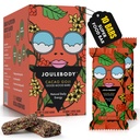 JOULEBODY Organic Super Food Bars - Cacao Goji Meal Replacement Bars Protein, Good Mood Sports Nutrition Bars for Real Nourishment, Plant Based 10g Protein Energy, 7g Fiber, No Refined Sugar, 10 Count