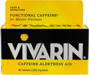 Vivarin Alertness Aid Tablets 40 Count 200mg Tablets (6 Pack)