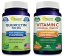 aSquared Nutrition Bundle for Quercetin 500mg & Vitamin C Liposomal Complex 1500mg - Immune Support