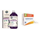 Κήπος της Ζωής Βιολογικά Φυτά με βάση Elderberry Immune Syrup 6.59 fl oz (195 ML) & Boiron Oscillococcinum για την ανακούφιση από τα συμπτώματα της γρίπης