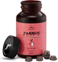 Αμιγώς Χειμαλαϊκά Shilajit Gummies, Χωρίς ζάχαρη, 85+ Trace Minerals & Fulvic Acid για την ενέργεια, Μεταβολισμός & Ανοσολογική Υποστήριξη, Shilajit για άνδρες & γυναίκες, Ashwaghanda Gummies (60 κόμης)