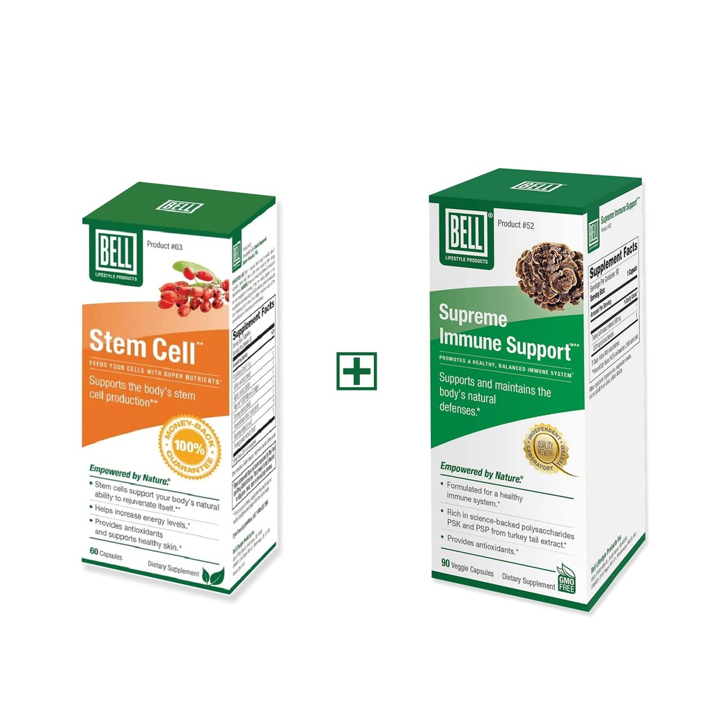 Bell Bundle – Supreme Immune Support & Stem Cell Support – 25 Years Around The World, Sold Directly by The Manufacturer