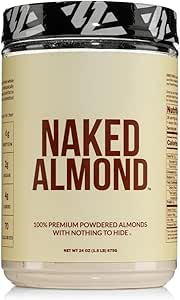 NAKED Almond Protein Powder from US Farms, Μόνο 1 Συστατικό, Vegan, Χωρίς Γλουτένη, Χωρίς Πρόσθετα, Χωρίς Αλάτι, Χωρίς Ζάχαρη - 38 Μερίδες - 1.5LB