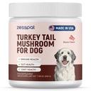 Turkey Tail Mushroom for Dogs - Premium Immune Support Supplement, Mushroom Supplement for Lumps & Bumps, Immunity, Gut, Skin & Joint Support, Natural Powder for Dogs - 200 Scoops, 7.05 oz