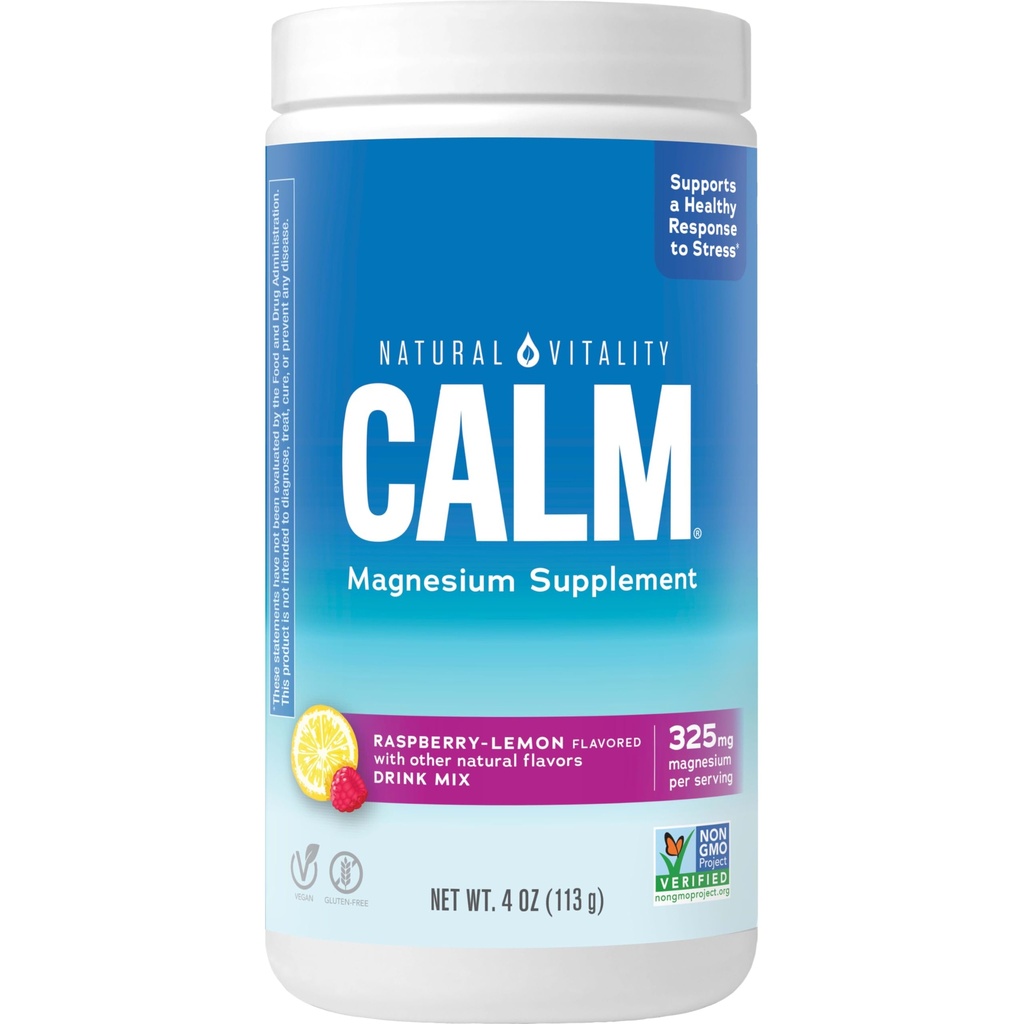 Natural Vitality Calm Drink Raspberry Lemon, 4 oz