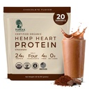 USDA Organic Hemp Protein Powder for Women & Men - Chocolate Pure Natural - Plant Based Powder, Vegan, Gluten Free, Keto - Hemp Seed Powder Cold-Pressed (20 Servings (1.61 lb), Chocolate)