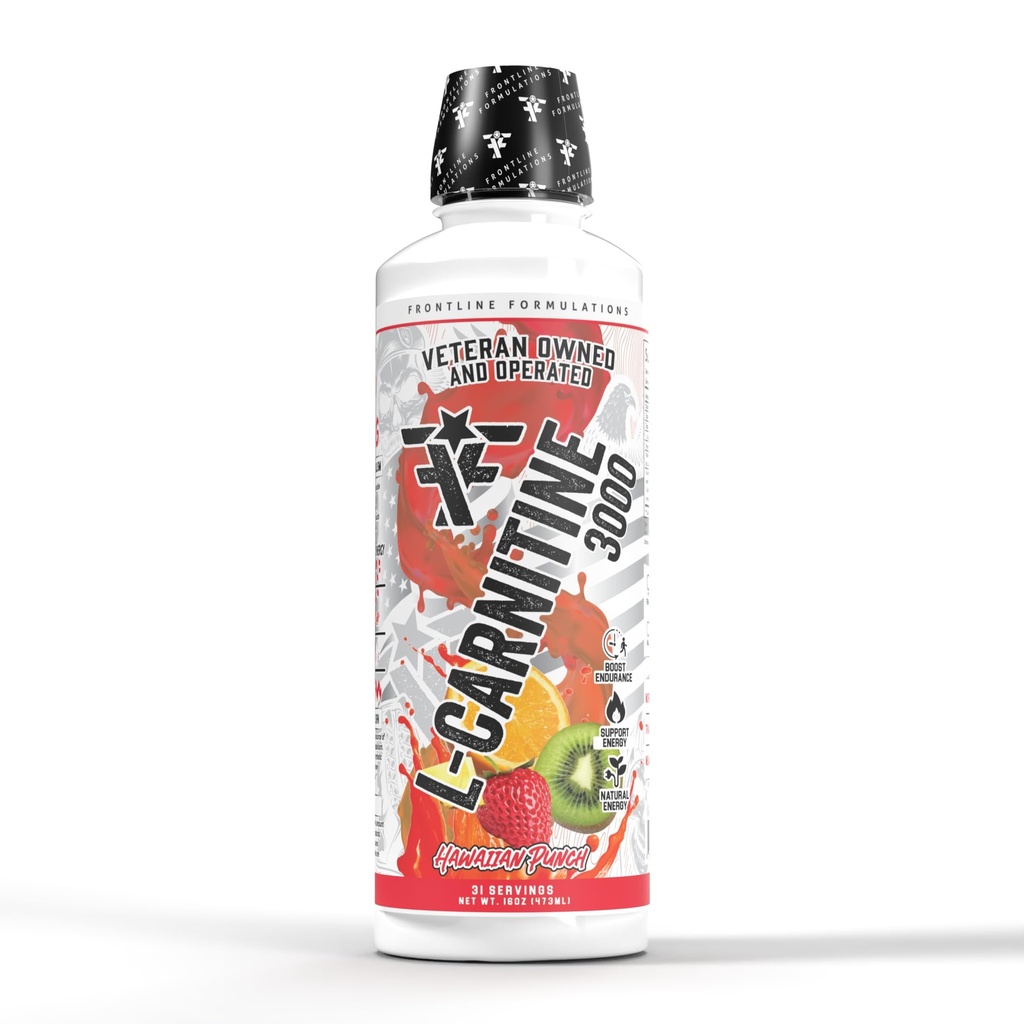 L-Carnitine, Stimulant Free, Enhances Energy and Metabolism, Increased Energy and Endurance, Amazing Flavors, Veteran Owned and Operated (Fruit Punch)