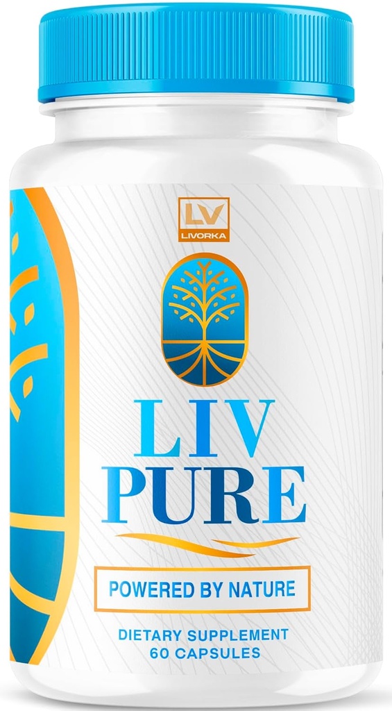 Livpure - Livpure Κάψουλες, Επίσημη Liv Pure Συστήματα ήπατος Advanced for Συνολική Υγεία & Ευεξία, Όλα τα φυσικά Formula Liv Pure χάπια Κριτικές, 60 κάψουλες για 1 μήνα