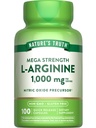 Nature's Truth L-Arginine 1000mg | 100 Capsules | Mega Strength | Non-GMO & Gluten Free Supplement