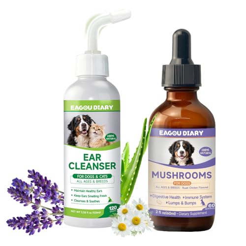 Dog Ear Cleaner Solution - Turkey Tail Mushroom for Dogs