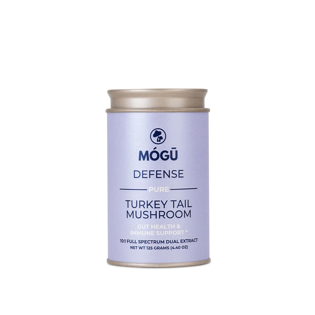 Mogu Defense Organic Turkey Tail Mushroom Powder | Premium Coriolus Versicolor 10:1 Extract | 100% Full Spectrum Pure Turkey Tail Supplement | Immune Support | Real Mushroom Powder | (125 g 4.4 oz)