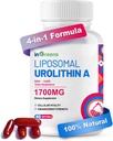 Urolithin A συμπλήρωμα 1700mg με NAD+, CoQ10, Trans-Resveratrol συμπλήρωμα για άνδρες γυναίκες, 60 Softgels για την καθημερινή υγεία και αντιοξειδωτική υποστήριξη, μυϊκή ενέργεια, υγιή γήρανση, υψηλής βιοδιαθέσιμης