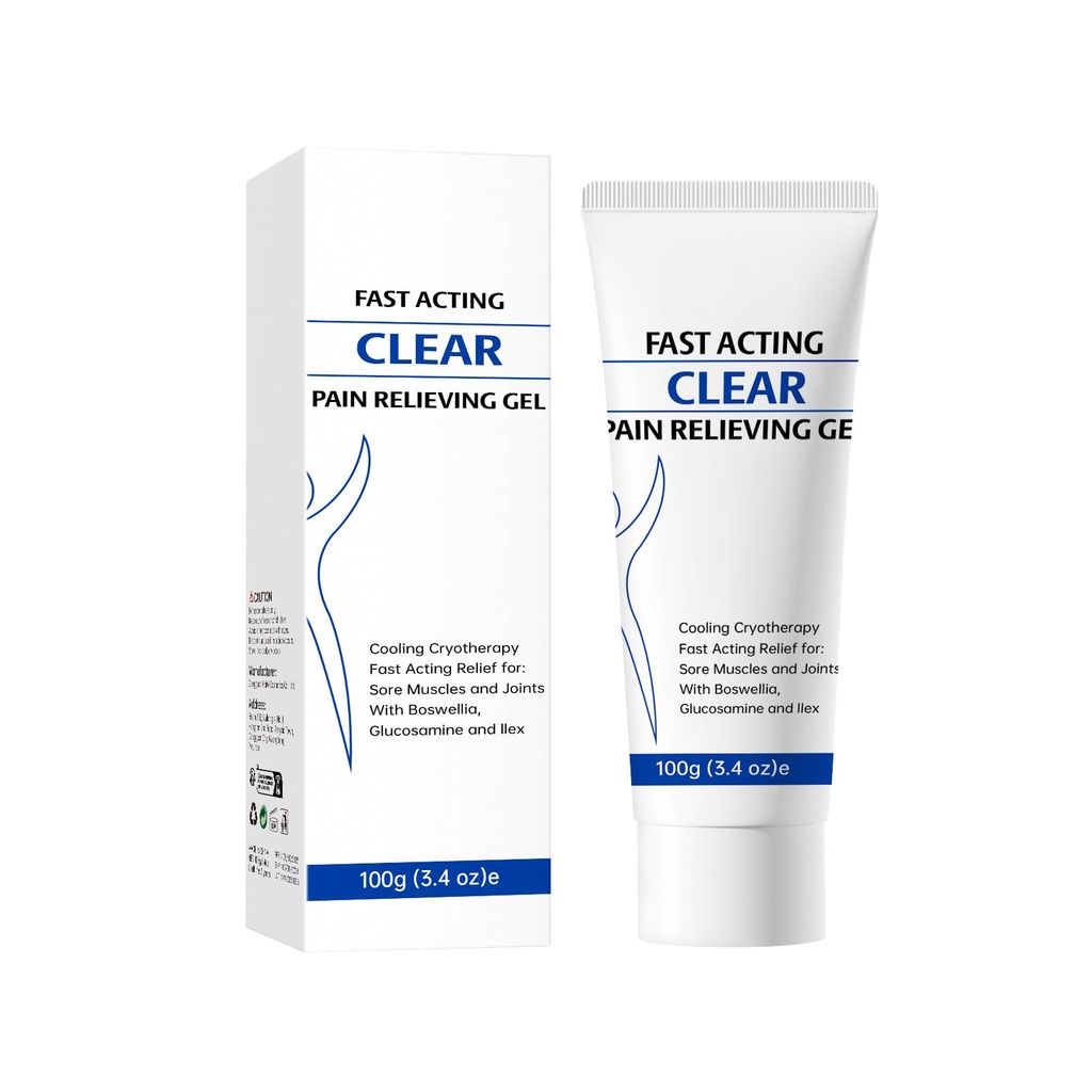 Soothing Cooling Gel, Relieve Muscle Tension, Sports Recovery Cooling Gel with Menthol, Fast Absorbing for Women and Men