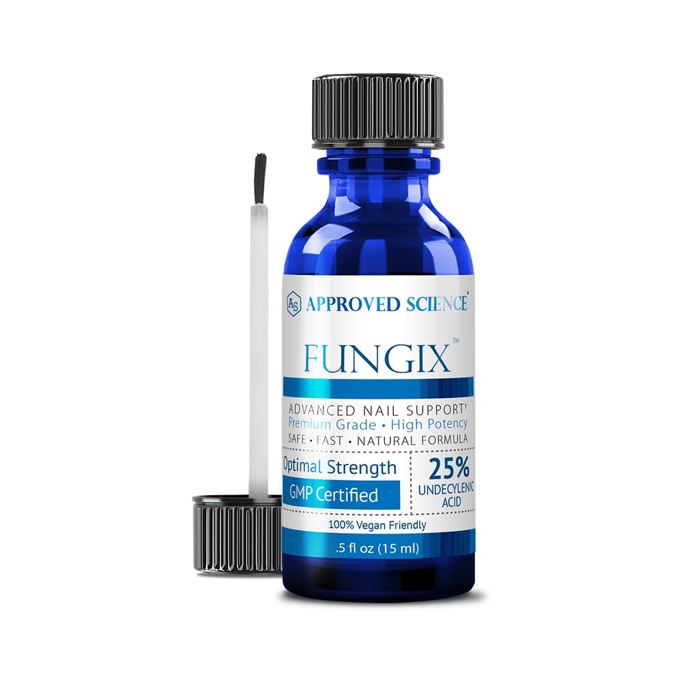 Fungix με 25% ανδεκυλενικό οξύ, αντιμυκητιασική λύση νυχιών με λάδι τσαγιού, όλα τα φυσικά καλύτερη θεραπεία μυκητιασικών ποδιών για αποτελεσματικά αποτελέσματα από εγκεκριμένη επιστήμη - πακέτο του 1