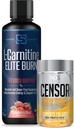 Censor NDS Nutrition Fat Loss-Body Toner with CLA (90 Softgels) & Siren Labs L-Carnitine Elite Burn Fat Loss Support Strawberry Blast 3000 mg (32 Servings)