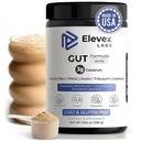 Gut Health Supplement Powder – Digestive Health Formula with Colostrum, Tributyrin & PHGG Prebiotics for Gut Health, Gut Lining, Gut-Brain & Bloating Relief for Women & Men – 30 Servings