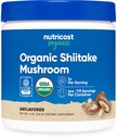 Nutricost Organic Shiitake Mushroom Powder 4 oz - Gluten Free, Non-GMO