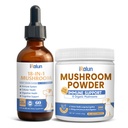 Daily Mushroom Wellness Duo: 18-in-1 Liquid Drops + 8-in-1 Powder for Dogs | Immune Support, Joint Health & Shiny Coat | Savory Chicken Flavor | All-Natural Formula for All Breeds & Ages
