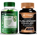 WELLNESS LABSRX Mushroom Supplement Capsules - Sea Moss Gummies | Bundle