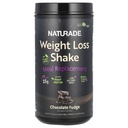 Naturade Plant-Based Weight Loss Shake, 25g Protein, 6g Dietary Fiber, Gluten & Soy Free Chocolate Fudge 18 Servings