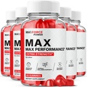 (5 Pack) MaxForce Power Gummys, Gummies For Men Advanced Maximum Strength Premium All-Natural Ingredients Performance Support Formula for Overall Health & Wellness Vitamins Supplement Gomitas (300 ct)