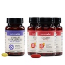 NatureWise [1] Vitamin K2 - MK-7 100mcg + MK-4 500mcg - Non-GMO - 90 Softgels[3-Month Supply] + (Pack of 3) CoQ10 200mg - High Potency Ubiquinone, Non-GMO - 30 Softgels[30-Day Supply]