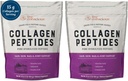 Ζωντανή conscious Collagen Peptides σκόνη - μαλλιά, δέρμα, νύχια, και κοινή υποστήριξη - Τύπος I & III κολλαγόνο - Φυσικώς-Πηγή υδρολυμένη πρωτεΐνη - 16oz (2-πακέτο)