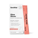 Serovital Glow Sticks Sugar-Free Powder Drink Mix with Hyaluronic Acid Ceramides Electrolytes for Skin Hydration in 14 Days Sun-Kissed Citrus Flavor 28 Συσκευασία
