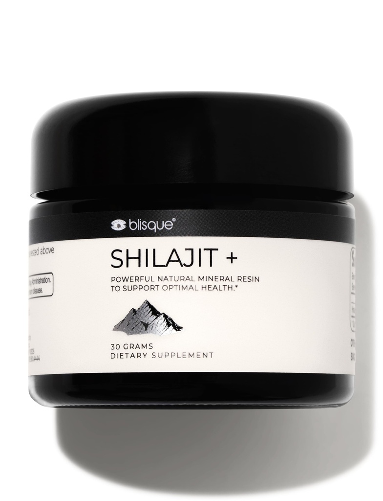 Blisque – Pure Himalayan Organic Shilajit Resin Supplement | Authentic and Natural | Golden Grade A | Contains Fulvic Acid and Trace Minerals | 30 Grams