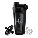 Paddi Glass Shaker Bottle for Protein - Odorless, BPA Free, Leak-Proof - 26 OZ | Graduated Ideal Fitness, Milkshake and Smoothies