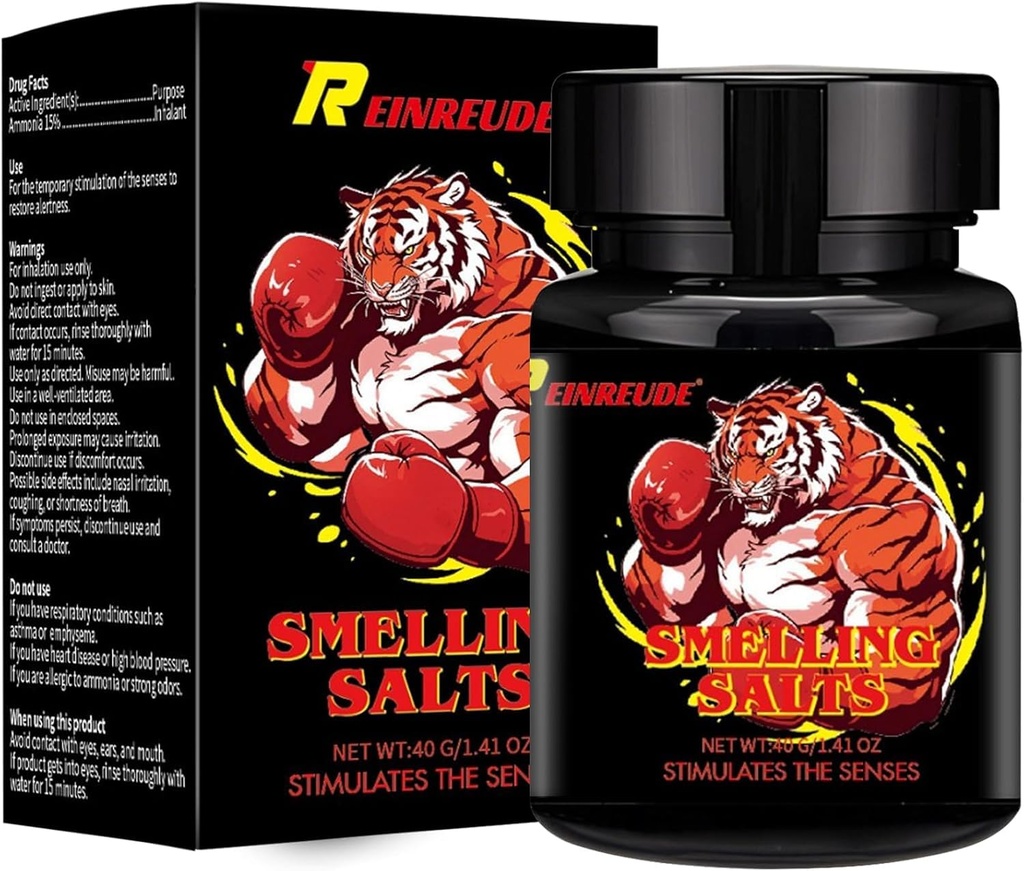 High Potency Salts for Athletes, Powerful Energy and Focus Booster for Powerlifting, Weightlifting, Football and Hockey, Smelling Wake up Refreshment