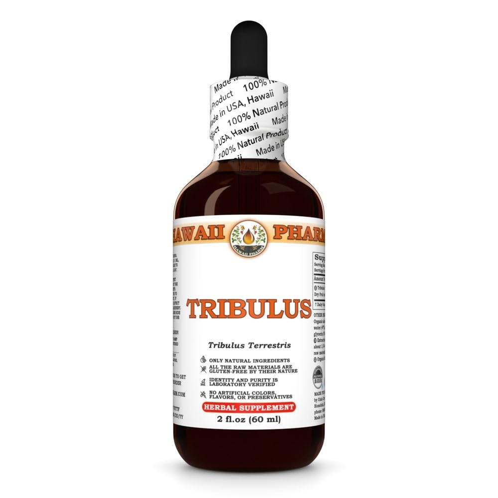 Tribulus (Tribulus Terrestris) Dry Fruit Tincture, All Natural, Vegan, Pure Liquid Extract - 2 fl.oz