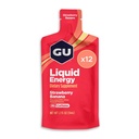 GU Energy, Liquid Energy, Strawberry Banana - 12 Count