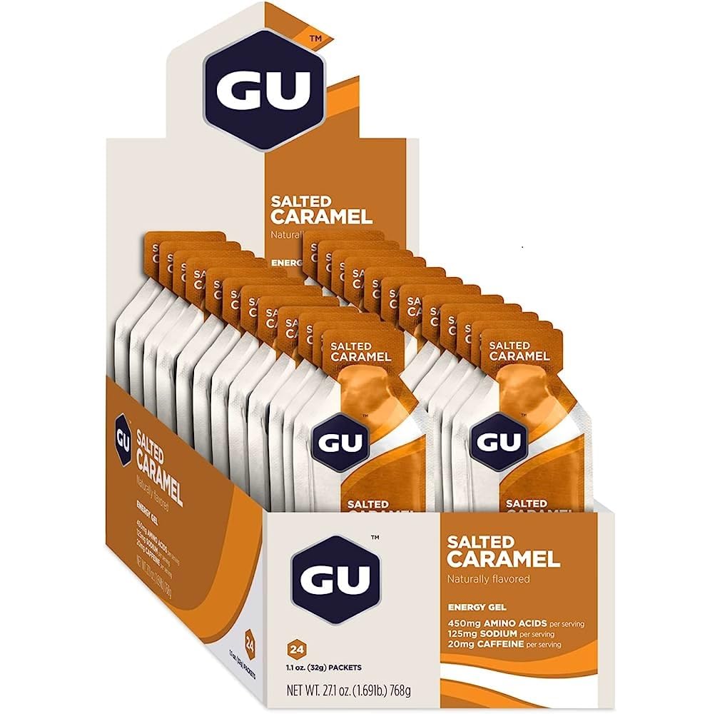 GU Energy Gel - 24 Pack Salted Caramel, 24 Pack