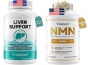 High Purity NMN 60000mg -Zero Smell Easy to Swallow Nicotinamide Mononucleotide Supplement for NAD+ Support，Advanced Formula with Botanical Antioxidants & Milk Thistle