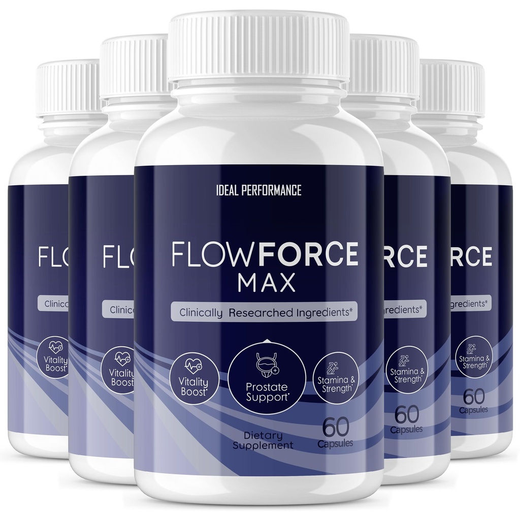 IDEAL PERFORMANCE (5 Pack Flow Force max Prostate chewable, Flow Force max Prostate, Flow Force max chewable Candy, Flow Force max chewable, Flow Force max (300 Capsule)