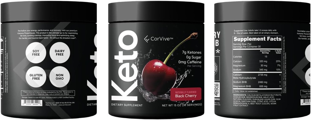 Premium Hydration Powder - Balanced Electrolyte and Energy Support, Zero Carb, Keto Friendly - Carnivore Approved - 30 Servings