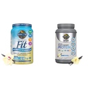 Garden of Life Raw Organic Fit Vegan Protein Powder Vanilla with Organic Vegan Sport Protein Powder Vanilla, Plant Based Protein for Weight Loss and Post Workout Recovery