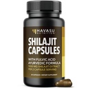 Shilajit Capsules for Men and Women - 1000mg Shilajit Extract (Standardized to 20% Fulvic Acid) - 60 Count - Shilajit Supplement Supports Heart, Immune & Healthy Aging - Vegan, Non-GMO - 30 Servings