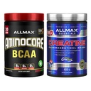 ALLMAX Aminocore + Creatine Monohydrate Stack – BCAAs, EAAs, Creatine Powder Supplement – Muscle Recovery & Workout Performance Support