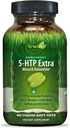 Irwin Naturals Double Potency 5-HTP Extra - 60 Liquid Soft-Gels - για χαλάρωση & παραγωγή σεροτονίνης - 30 εξυπηρετήσεις